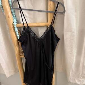 Vince Camuto Black Lace slip beautiful lingerie dress